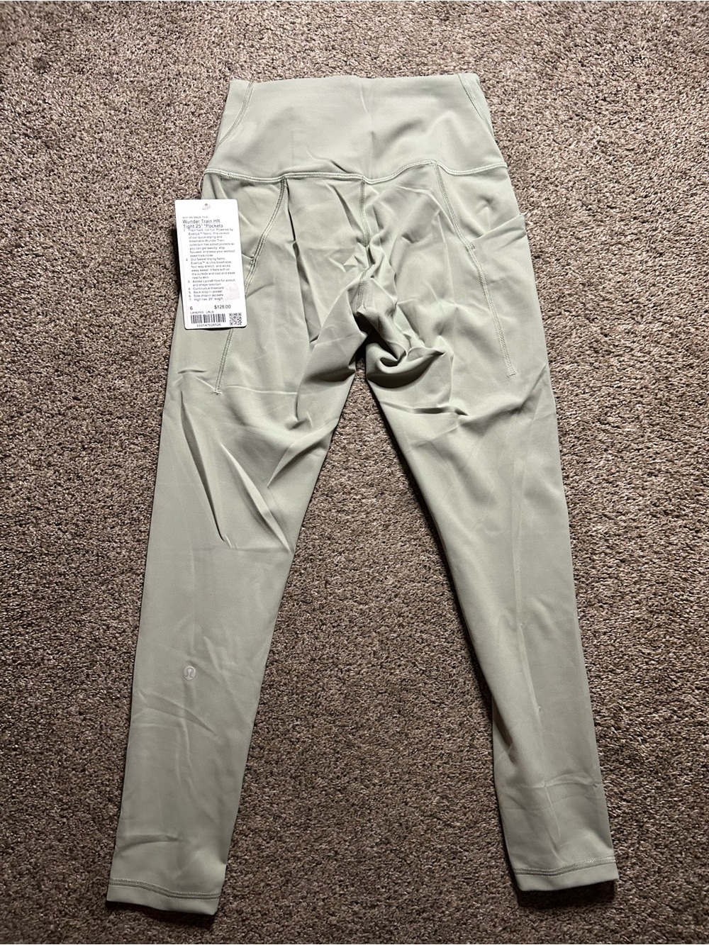 Lululemon Wunder train with pockets